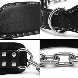 Cinturón Unisex de Cuero Genuino de Alta Densidad con Sistema de Eslabones de Cadena de Acero de Precisión Diseñado para Mejorar la Estabilidad a Bajo Precio - Product Image 5
