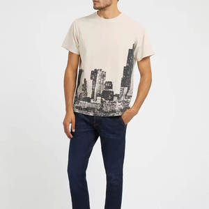 Mens <b>White</b> Graphic Printed T Shirt Short Sleeve Casual Streetwear Cotton Fashion <b>Tee</b> - Product Image 3