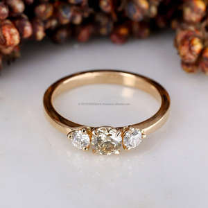 Certificado IGI aprobado 14K oro mujer compromiso CVD VVS DEF todas las formas corte laboratorio cultivado diamante anillo personalizado - Product Image 2