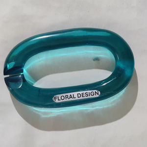 Collar de resina de eslabones grandes estilo vintage con mezcla de colores, cadena de eslabones de resina acrílica redonda, grande, gruesa y hueca, estilo punk, arte de pared - Product Image 1