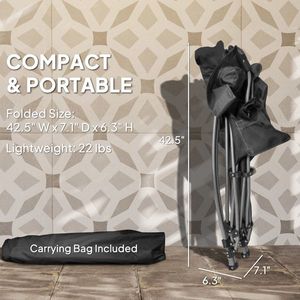 2 chaises pliantes de plage pour le camping - Product Image 2