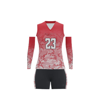 Custom Women <b>Volleyball</b> Jersey <b>Set</b> Sleeveless Quick Dry Compression Arm Sleeves OEM ODM Wholesale Manufacturer Team - Product Image 4