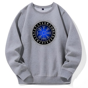 Sweat-shirt à col rond surdimensionné pour homme de haute qualité avec logo personnalisé, en molleton de coton, streetwear décontracté, OEM - Product Image 2