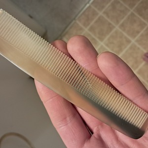 Peines de cuerno de búfalo natural hechos a mano, de dientes anchos y finos, antiestáticos, ecológicos, de lujo, duraderos, para uso natural. - Product Image 1