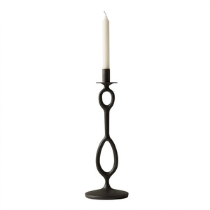 Porte-bougies coniques en fer forgé au design torsadé – Centres de table élégants pour mariages, anniversaires, fêtes et décoration intérieure - Product Image 3