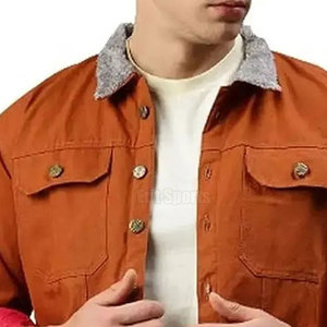 100% Cotton Made Men's Casual <b>Jeans</b> Jacket New Trendy Style High Quality Best Selling Breathable Eco-Friendly Winter Jacket - Product Image 4