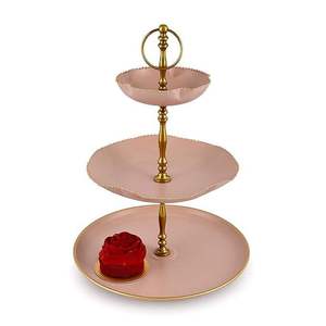 Support à gâteau rond en métal durable, présentoir à desserts haut de gamme, plateau de service pour cupcakes, pour décoration de mariage et fêtes, à prix avantageux - Product Image 2