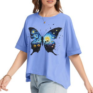Camiseta de Mujer Más Vendida, Cuello Redondo, Manga Corta, Diseño Versátil, Estilo Vintage Clásico y Elegante - Product Image 3