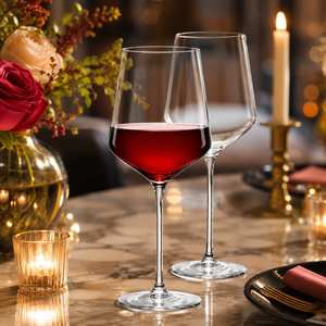 Copas de Vino de Borosilicato Hechas a Mano de 430 ml, Libres de Plomo, Transparentes, con Tallo, para Vino Tinto y Blanco, Reutilizables, Venta al Por Mayor - Product Image 5