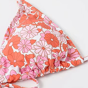 Conjuntos de Bikini de 2 Piezas para Mujer de Alta Calidad, Hechos a Medida, Secado Rápido, Transpirables, Trajes de Baño para Playa, Estampados/Cuadros, Colores Personalizados, Logotipo 100% Personalizado - Product Image 4