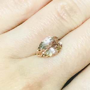 Piedra Preciosa Suelta de Morganita Rosa Natural, Forma de Pera, Facetada, 2.00Ct, para Joyería, GEMAS y JOYERÍA ZUBEDA Auténticas, Venta al Por Mayor - Product Image 2