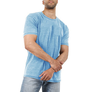 Camisetas de Hombre al por Mayor de Alta Calidad, Estilo Vintage, Lavadas y Desgastadas, Corte Cuadrado, Camisetas de Algodón Personalizadas con Impresión DTG de Alta Definición - Product Image 3