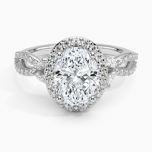 Anillo BOJ 0123 con Corte Ovalado, Plata 925, Lujoso Anillo Solitario con Diamante de 2ct, Color D, Claridad VVS1, Moissanita con Certificación GRA - Product Image 1
