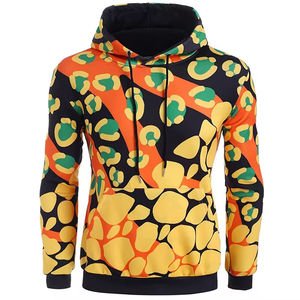 เสื้อฮู้ดดี้ผู้ชายสำหรับฤดูหนาว พิมพ์ลายกราฟิกแบบซับลิเมชั่น แขนยาว ผ้าฝ้าย 100% คุณภาพพรีเมียม ดีไซน์กระเป๋าเสื้อ - Product Image 2