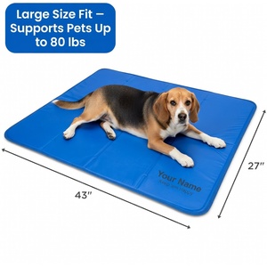 Wholesale OEM/ODM Large Dog Cooling Mat 27x43 Inch Solid Self-Cooling Gel Pad Non-Toxic Summer Pet <b>Bed</b> Kennel <b>Crates</b> - Product Image 2