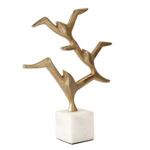 Modern Luxury Aluminum Handcrafted Sculpture Abstract <b>Figure</b> Shape Artistic Handmade Tabletop Decor Jaffs Exports Eco-Friendly - Product Image 1