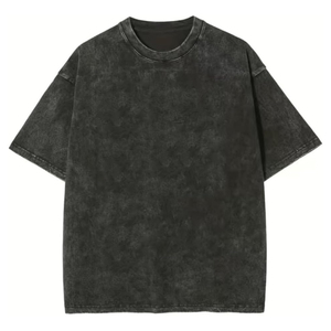 เสื้อยืดแขนสั้นผู้ชายไซส์ใหญ่ สีพื้น ผ้าฝ้าย 100% คอกลม แบบลำลอง ผ้าเจอร์ซีย์ถัก ดีไซน์เรียบง่าย สไตล์วินเทจด้านหน้า - Product Image 1