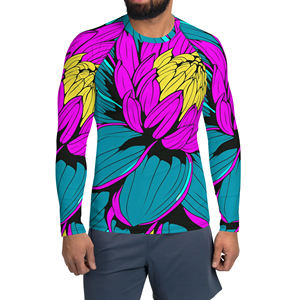 Camiseta de Compresión Rashguard para Hombre, Personalizada con Serigrafía de Alta Calidad, Secado Rápido, Transpirable, para Deportes Acuáticos, Venta al Por Mayor - Product Image 1