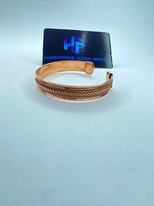 <b>Copper</b> Brass Cuff <b>Bracelet</b> Manufacturer & Supplier-Wholesale Adjustable Gold Plated Vintage Magnet Stone Unisex Wedding - Product Image 5