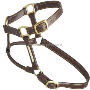 Cabestro de caballo de cuero curtido vegetal teñido de tambor de la mejor calidad completamente cosido a mano cabestro de cuero genuino para caballos - Product Image 3