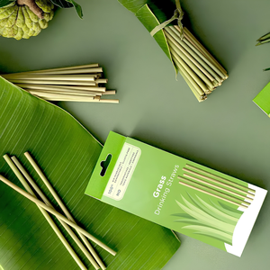 Pailles en herbe naturelles sans plastique en gros – Approvisionnement en vrac pour boissons - Product Image 4