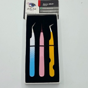 ชุดแหนบต่อขนตา Lucky Lash Tools รุ่นใหม่ สไตล์มืออาชีพ ทำจากสแตนเลส ขนาด 10 มม. ปลายสีเงิน ทนทาน - Product Image 2