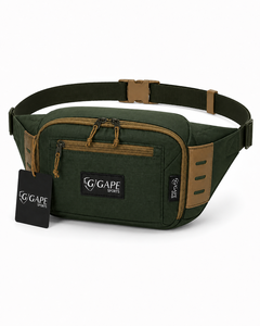 GAPE SPORTS Nylon Waist Bag Adjustable Strap Zipper Closure Unisex Outdoor Sport Casual Green Durable <b>Cheap</b> Price OEM Custom - Product Image 5