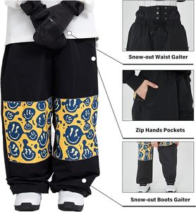Pantalones de Esquí y Snowboard Personalizados, Impermeables, Térmicos, Ecológicos, Cálidos para Invierno, Resistentes al Viento, Corte Holgado para Hombre y Mujer - Product Image 6