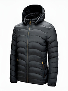 Chaqueta Acolchada Ligera Reversible Personalizada OEM para Hombre, Estilo Casual de Otoño, Transpirable, con Bordado y Relleno de Burbujas - Product Image 5