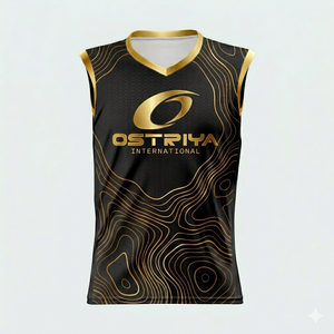 เสื้อกล้ามออกกำลังกายแบบใหม่ปี 2026 ระบายอากาศได้ดี คอวี โพลีเอสเตอร์ 100%  โลโก้ด้านหน้า คุณภาพพรีเมียม สั่งซื้อจำนวนมาก - Product Image 3