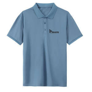 เสื้อเชิ้ตแขนสั้นสีชมพูสำหรับผู้ชาย ยี่ห้อ Golf Relevo Industries ผ้าฝ้าย ระบายอากาศได้ดี พิมพ์ลายโลโก้ด้านหน้า ทรงปกติ น้ำหนัก 320 กรัม - Product Image 5