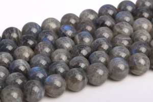 ลูกปัดลาบราดอไรต์สีเทาเข้ม ของแท้จากธรรมชาติ ร้อยเป็นเส้น ลูกปัดกลมหลวม ขนาด 15.5 นิ้ว จำนวนมาก ขายส่ง - Product Image 4