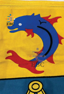 Bannière murale décorative en toile brodée personnalisée écologique 65x65 cm, broderie de qualité supérieure, OEM - Product Image 3