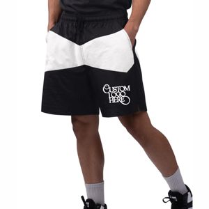 กางเกงขาสั้นผู้ชายผ้าไนลอนคุณภาพสูงแบบตาข่าย แห้งเร็ว มีเชือกผูก ตกแต่งคริสตัล ความยาวระดับเข่า เหมาะสำหรับออกกำลังกาย - Product Image 5