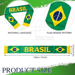 Classic Style Football <b>Scarf</b> Warm Acrylic Fabric Comfortable Fit For Supporters At Football Events And Matches - Product Image 2