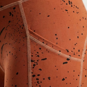High Quality <b>Womens</b> Mid Waisted Yoga <b>Leggings</b> Solid <b>Pattern</b> Fitness Pants Workout Activewear Available Customized Color - Product Image 5