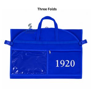 กระเป๋าใส่เสื้อผ้ากันน้ำสำหรับผู้หญิง Zeta Phi Beta Sorority แบบพับได้ พร้อมที่แขวนในตู้เสื้อผ้า สำหรับจัดเก็บและเดินทาง - Product Image 4