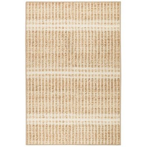Alfombra Moderna Rectangular de Lana y Poliéster con Rayas, Tejido Plano, Base Antideslizante, Alfombra Delgada para Sala de Estar - Product Image 2