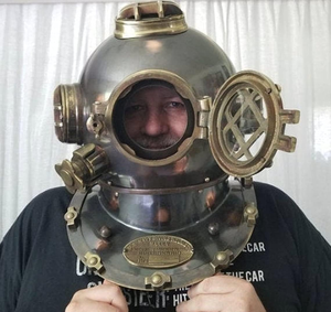 Casco de Buceo Vintage Mark V de la Marina Estadounidense, Casco de Buceo Profundo de Latón y Cobre, Decoración Náutica para el Hogar, Oficina, Bar, Restaurante - Product Image 5