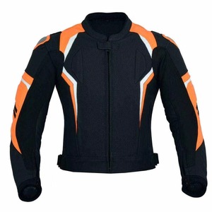 Custom Genuine Leather Motorcycle <b>Racing</b> <b>Jacket</b> for Men Quick Dry Breathable Windproof High Quality OEM Service - Product Image 1
