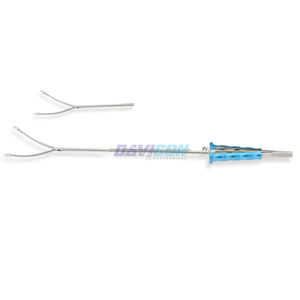 Pince Viper incurvée gauche conique, têtes de 5 mm et 3 mm, morsures atraumatiques dentelées, tige en acier inoxydable, WLock 11,5'' W/L 16,75 - Product Image 1