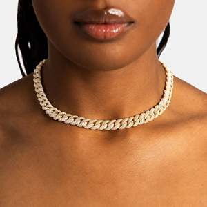 Luxury Women's Gold Plated 925 <b>Silver</b> Rope Chain <b>Choker</b> Necklace Everyday Wear - Product Image 2