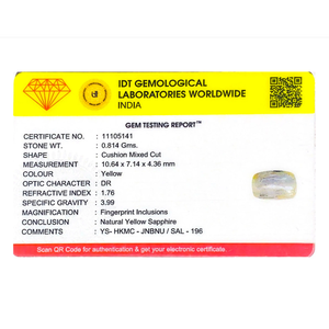 Piedra Preciosa Suelta de Alejandrita con Corte Oval Facetado, Zafiro Amarillo de 4.07 Ct para Joyería Fina - Product Image 4