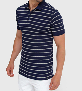 Camisa Casual Bordada para Hombre, Tejido de Punto 100% Algodón, Transpirable y Elástico, de Alta Calidad, Proveedor OEM de Marca Privada para Golf - Product Image 2