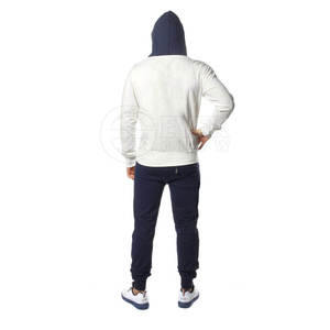 Conjunto Deportivo Personalizado de Algodón para Hombre, Talla Grande, Sudadera con Capucha y Pantalones de Chándal de Forro Polar para Gimnasio, Invierno - Product Image 3