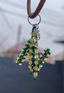 Handmade Embroidery Beaded <b>Keychain</b> Beautiful Artisan Craft Gift for Women and Girls - Product Image 3