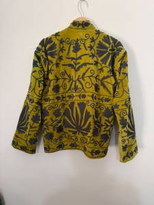 Luxury <b>Velvet</b> Knitted Suzani Embroidery <b>Jacket</b> Wholesale | Handmade Bohemian Ethnic <b>Womens</b> Cotton Lightweight Statement - Product Image 4
