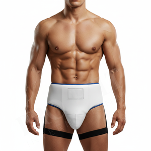 Professional White Plain Color Groin Guard Protective Gear for Martial Arts Boxing MMA Taekwondo Karate Muay Thai Training Pads - Product Image 4