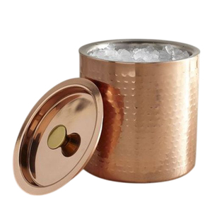 Seau à glace en acier inoxydable à double paroi avec couvercle et poignée, refroidisseur à champagne et vin en métal pour bar, maison et accessoires de fête - Product Image 6