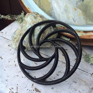 Artistic Wrought Iron Metal <b>Trivet</b> With Floral Design Ideal For Decorative Home Kitchens And Gift Collections - Product Image 1